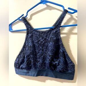 Lace Bralette in Navy Blue